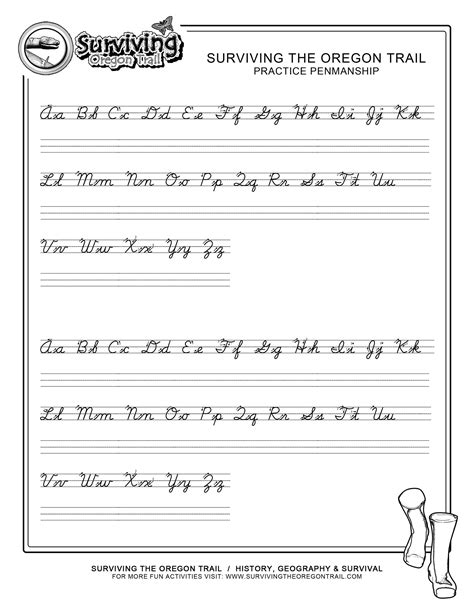 Printable Worksheets For Cursive Writing