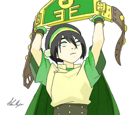 Toph: The Blind Bandit Colored by SharonMejia on DeviantArt