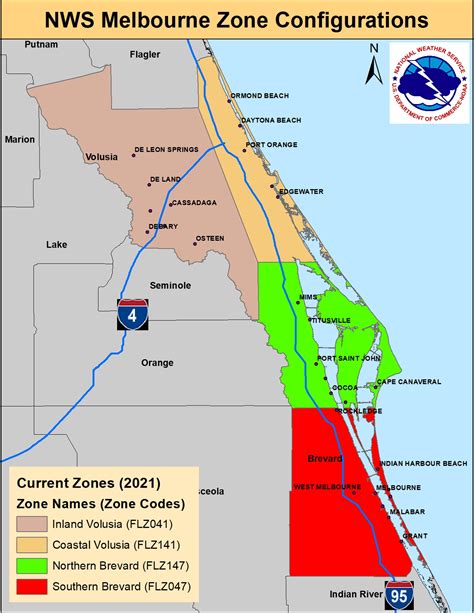 NWS Melbourne Zone Changes 2022