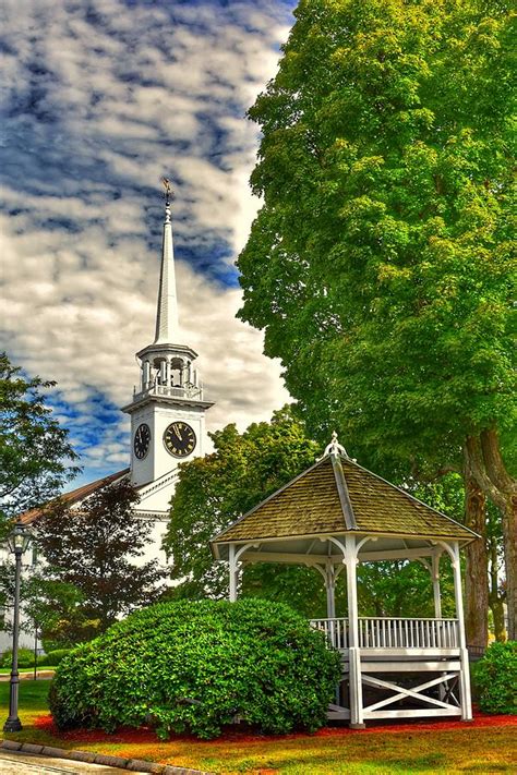 Town Center of Shrewsbury, Massachusetts Photograph by Monika Salvan ...