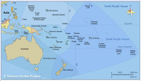 Countries by Continent :: Australia and Oceania - Nations Online Project