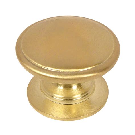 Cosmas 4702BB Brushed Brass Cabinet Knob - Cosmas-Hardware.com