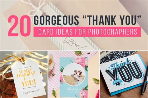 20 Gorgeous Thank You Card Ideas for Photographers