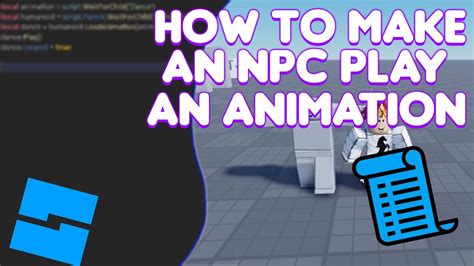 How to make an NPC play an animation | Roblox Studio - YouTube