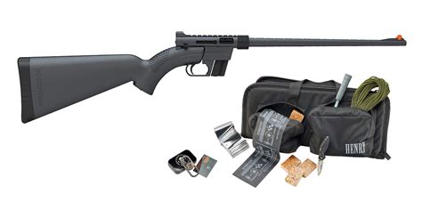 Henry US Survival AR-7 Black Heirloom Rifle Kit w/Survival Gear and Bag ...