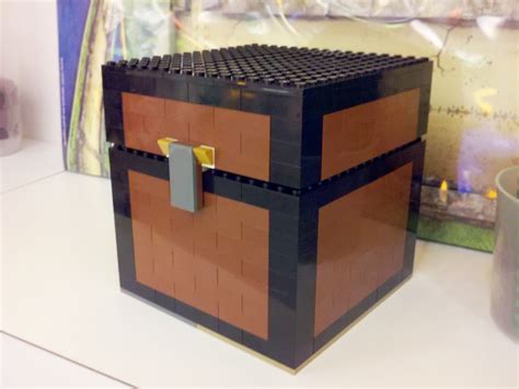 Minecraft chest made of Lego | Lego minecraft, Lego store, Lego room