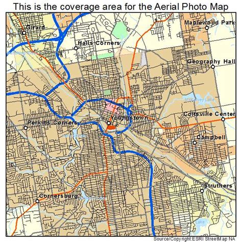 Aerial Photography Map of Youngstown, OH Ohio