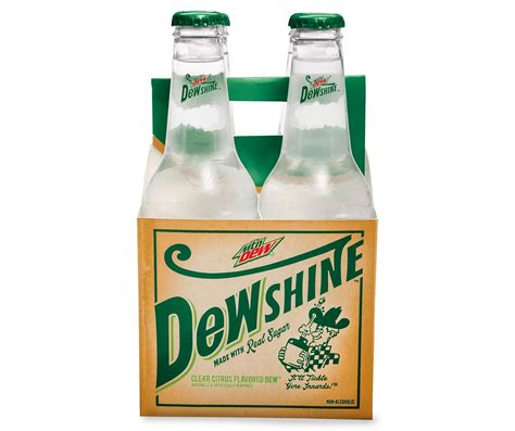 Mountain Dew Mtn Dew Dewshine Soda Clear Citrus 12 Fl Oz Glass Bottle 4 ...