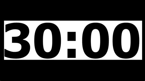 30 Minute Countdown Timer with Alarm - YouTube