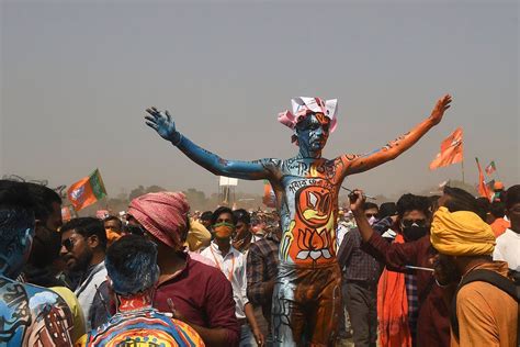 Huge crowd fetes India PM Narendra Modi at rally for key state poll ...