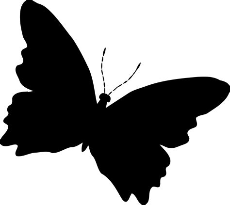 Butterfly Silhouette Clip Art Wings Clipart Png Download 23401912 ...