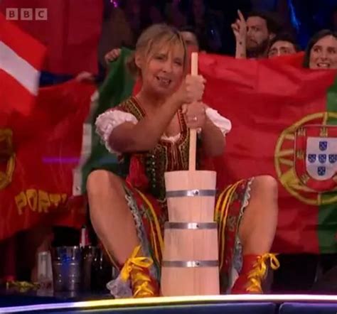 Mel Giedroyc 'wins Eurovision' with hilarious scene stealing moment ...