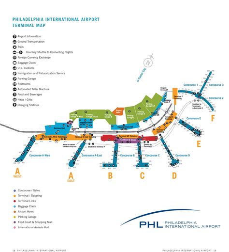 Philadelphia Airport Map Terminal F - Zip Code Map