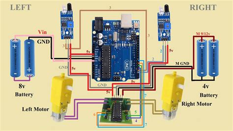 Line Following Robot Circuit Diagram