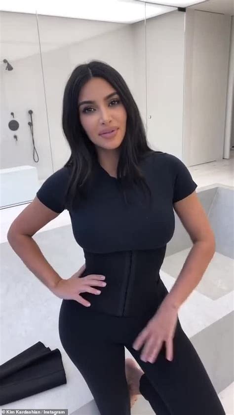 Kim Kardashian debuts SKIMS waist-trainer despite corset controversy ...