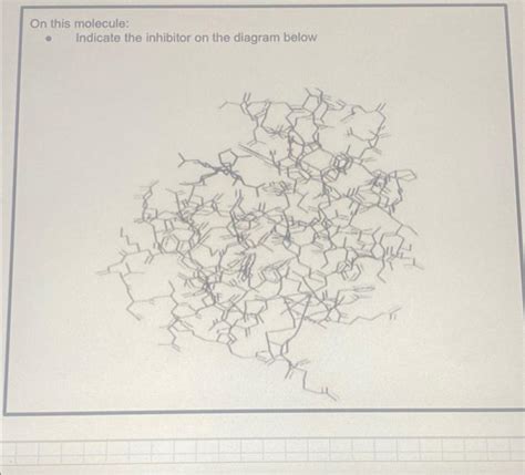 On this molecule: Indicate the inhibitor on the | Chegg.com