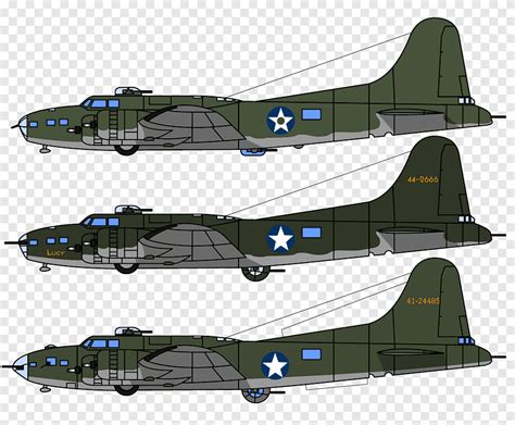 Боинг B-17 Flying Fortress B-17E Тяжелый бомбардировщик Old 666 B-17D ...