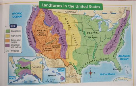 Physical Regions Of The United States Map - Map