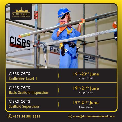 CISRS Level 1 | Basic Scaffold Inspection | Scaffold Supervisor ...