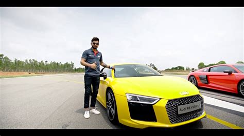 Virat Kohli Driving Audi R8 V10 Plus | Virat Kohli Experience With Audi ...