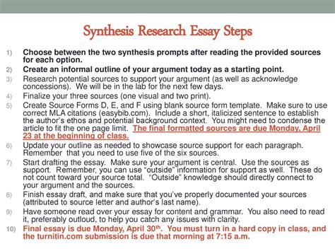 Synthesis Research Paper Turn It In Registration Codes: - ppt download