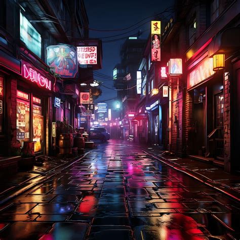 Premium AI Image | Cyberpunk Alley Step Into a Gritty Cyberpunk ...