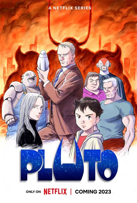 The upcoming anime series Pluto revealed a new key visual drawn by ...