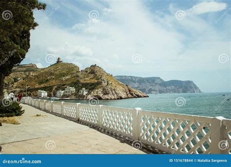 The Bay of Balaklava and the Ruins of Genoese Fortress Cembalo ...