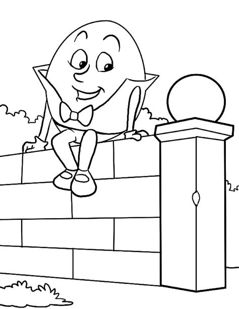 Humpty Dumpty Coloring Pages : Coloring Sky