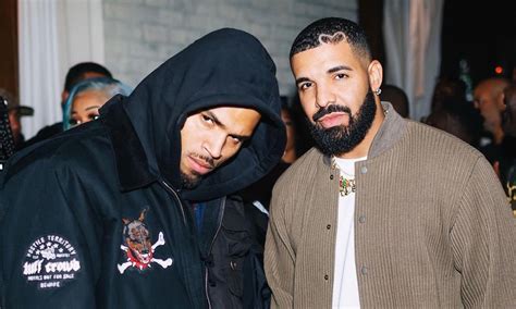 Drake & Chris Brown Sent Fans Into A Fenzy After Linking Up In LA ...