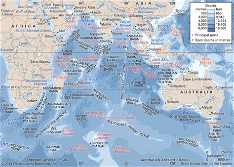 Indian Ocean Islands Map