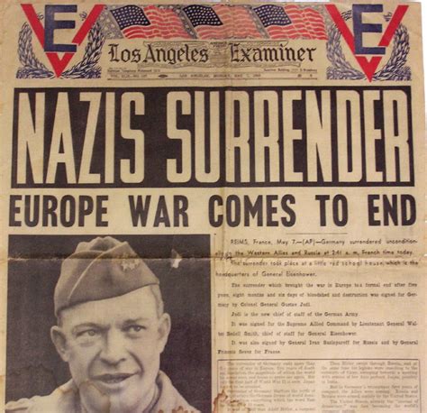 Lo Que Pasó en la Historia: May 8: Germany surrenders. It was all over ...