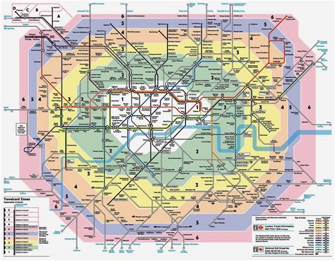 Tube Map: Zones et Quartiers de Londres