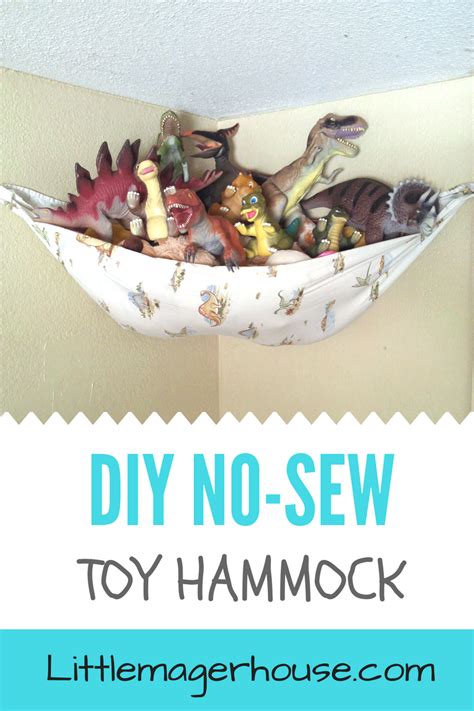 DIY Toy Hammock - Easy No-Sew - Little Mager House