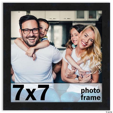 CustomPictureFrames.com 7x7 Frame Black Picture Frame Modern Photo ...