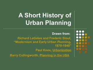 Urban Planning History | PPT