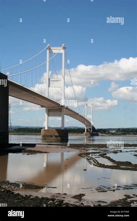 First Severn Bridge Severn Estuary Stock Photo - Alamy