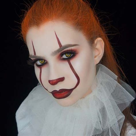 Pennywise Halloween Makeup for Women Demon Makeup, Zombie Makeup, Scary ...