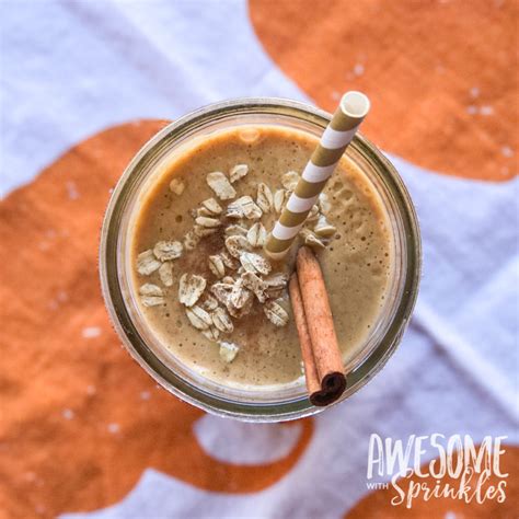 Oatmeal Pumpkin Pie Smoothie - Awesome with Sprinkles