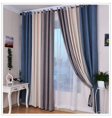 blue grey beige curtains - Google Search | Стили занавесок, Синие ...