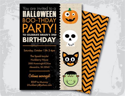 Halloween Birthday Party Invitation - Etsy