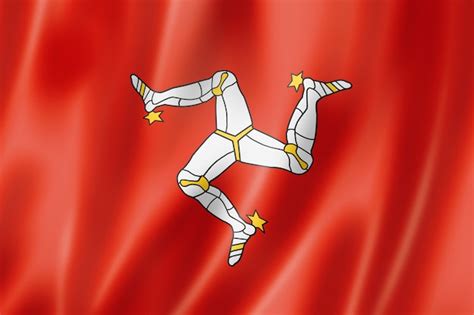 Premium Photo | Isle of man flag, uk