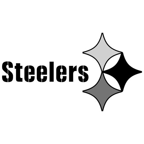 Steelers Logo Black and White – Brands Logos