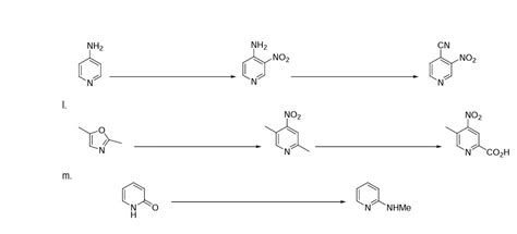 Solved NH2 NH2 CN NO2 NO2 N 1. NO2 NO2 N CO2H m. N NHMe Br | Chegg.com