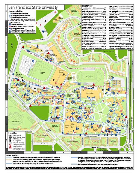 San Francisco State University Campus Map - Map