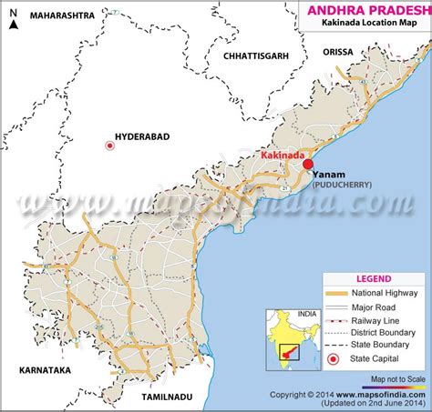 Kakinada Location Map, Where is Kakinada