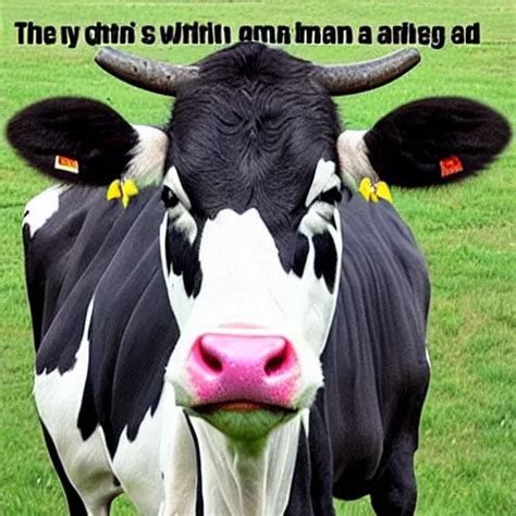 funny cow meme | Stable Diffusion