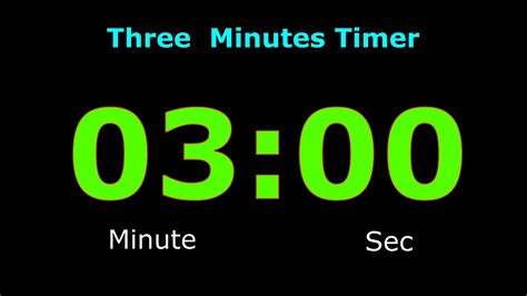 3 Minutes Timer | Digital Clock | 3 Minutes Alarm | 3 Minutes Countdown ...