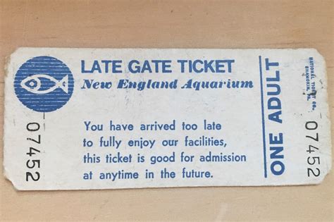 New England Aquarium accepts ticket saved for over 37 years