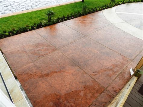 Galveston Stamped Concrete Driveway - Surecrete Products